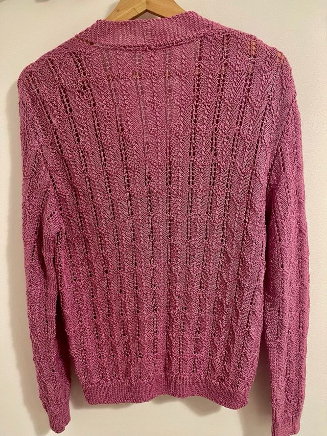 Cardigan vintage hecho a mano.