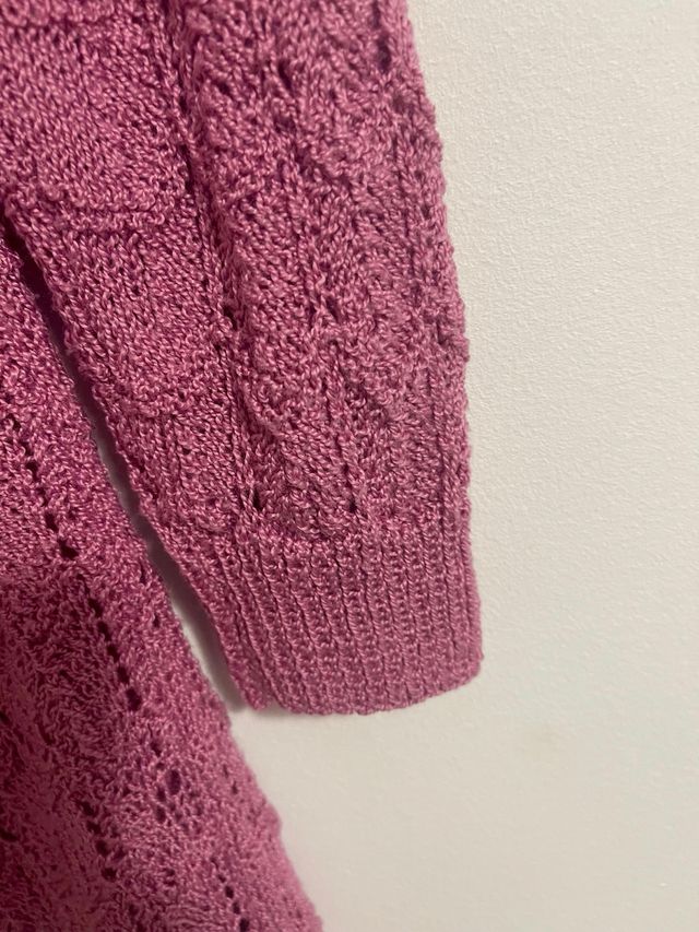 Cardigan vintage hecho a mano.