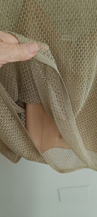 Jersey de fiesta beige dorado