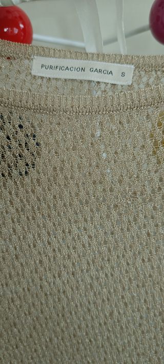 Jersey de fiesta beige dorado