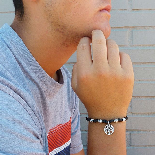Pulsera de Nudos de la Suerte con Árbol de la Vida