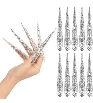 Cosplay Anillos De Metal Para Uñas