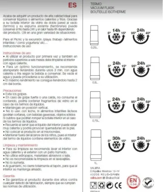 Termo sin estrenar morado Valira