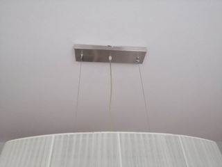 Lampara de techo con lágrimas de cristal