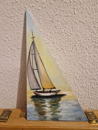 Cuadro/Pintura al óleo, marina