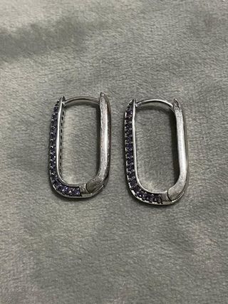 Pendientes pave lila o blancos