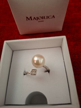 Anillo Majorica . Talla 15. 