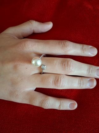 Anillo Majorica . Talla 15. 