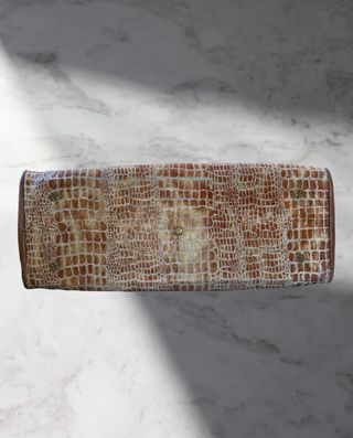 Bolso piel diseño serpiente hecho a mano