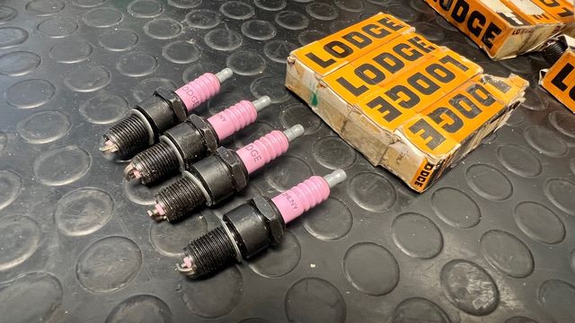 4 car spark plugs Lodge 2HLN 2HLNY Alfa Rome