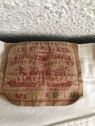 Levis 501 Blancos Lote 2