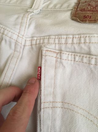 Levis 501 Blancos Lote 2
