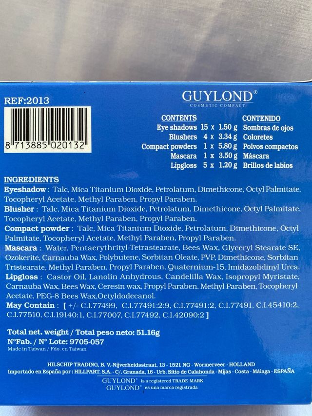 Maquillaje Guylond estuche