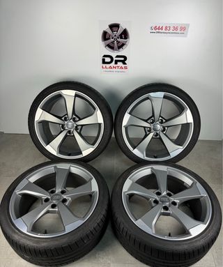 LLANTAS AUDI 19 ROTOR 2 ORIGINALES CON NEUMÁTICOS