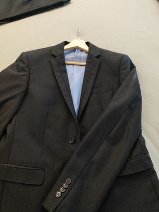 Traje chaqueta hombre negro 