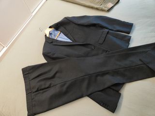 Traje chaqueta hombre negro 
