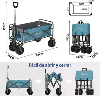 Carro playa plegable sekey