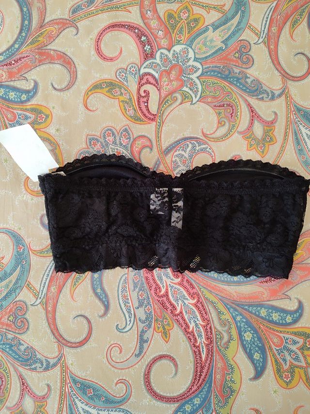 Sujetador bustier, H&M, con etiqueta