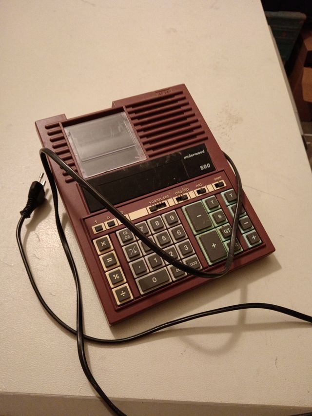 Calcolatrice vintage olivetti underwood