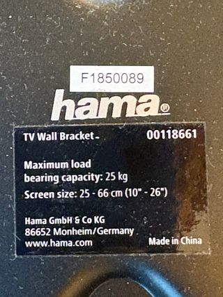 Soporte Pared Tv Hama
