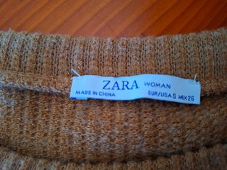 JERSEY MUJER MARRON INVIERNO CON PIEL