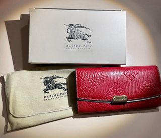 Portafoglio Burberry donna rosso