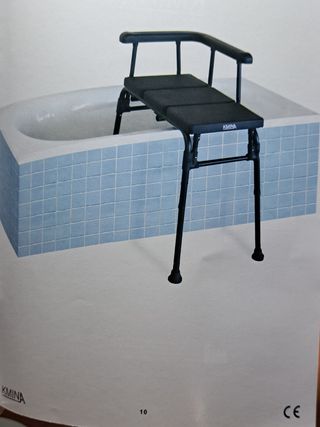 Asiento taburete bañera personas mayores.
