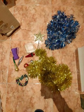 Árbol navidad y adornos 