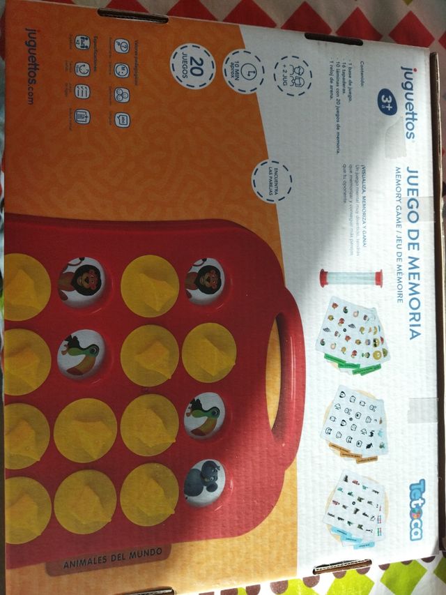 Juego memoria juguettos
