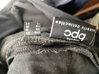 Pantalón negro embarazada-felpa interior