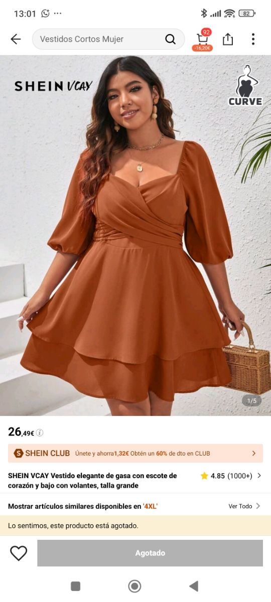 Vestido para chica 4xl nuevo
