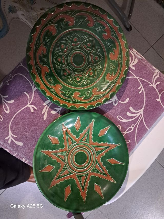 Platos decoración artesanía