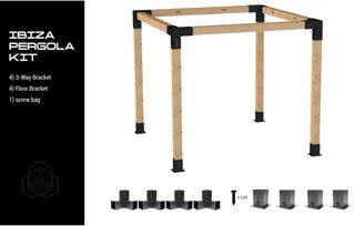 Pérgola Ibiza Kit 120x120 “Conexiones”