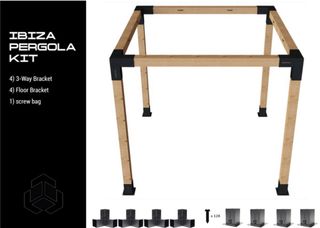 Pérgola Ibiza Kit 120x120 “Conexiones”