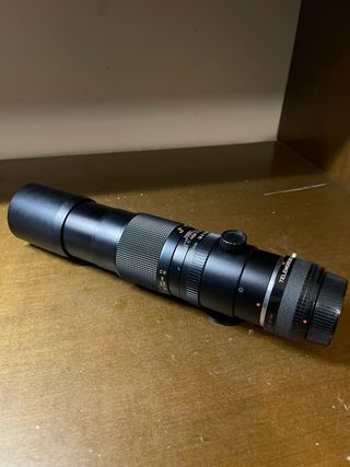 300mm 5.6 Yashika lens piu il duplicatore 
