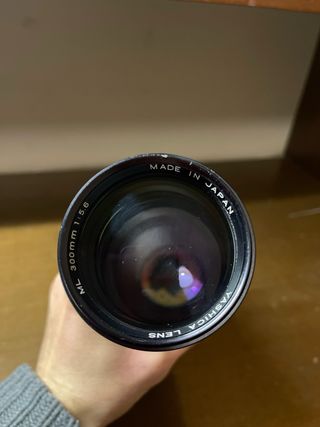 300mm 5.6 Yashika lens piu il duplicatore 