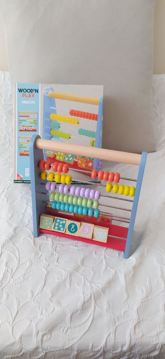 Ábaco madera para niños pequeños
