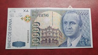 Billete 10000 pesetas 1992 serie 9A