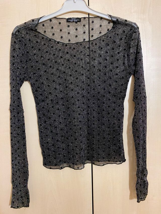 Camiseta lunares y brillantina