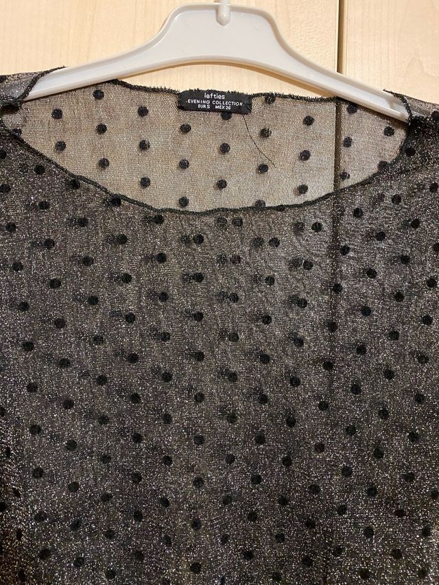 Camiseta lunares y brillantina