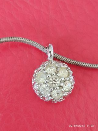 Colgante y pendientes plata italiana 