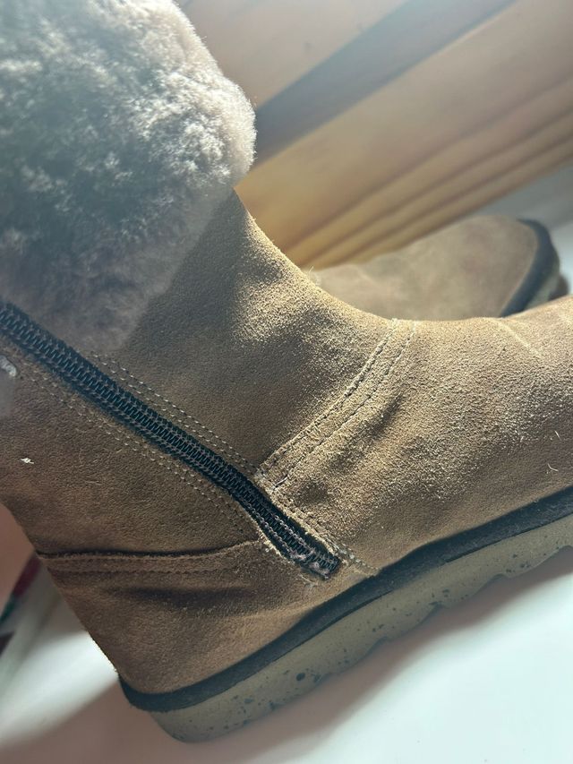 Botas de piel vuelta niña 35