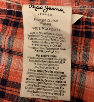 Camisa de cuadros PEPE JEANS 
