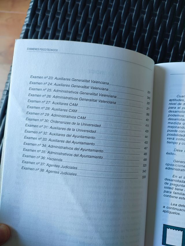 Examenes psicotécnicos + soluciones oposiciones