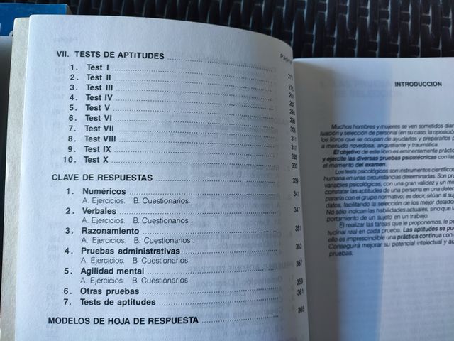 Examenes psicotécnicos + soluciones oposiciones