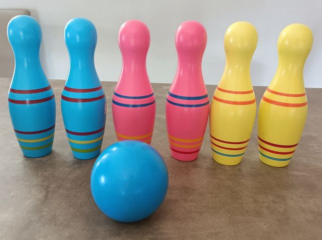 Juego bolos madera