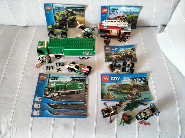Lote Lego City. 60002,60025,60055,60066 y 60065
