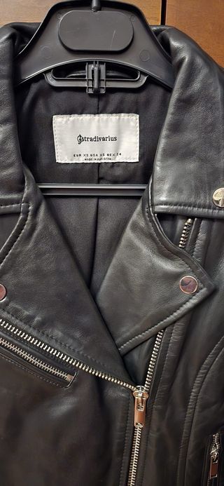 Cazadora biker piel 