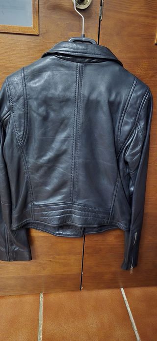 Cazadora biker piel 