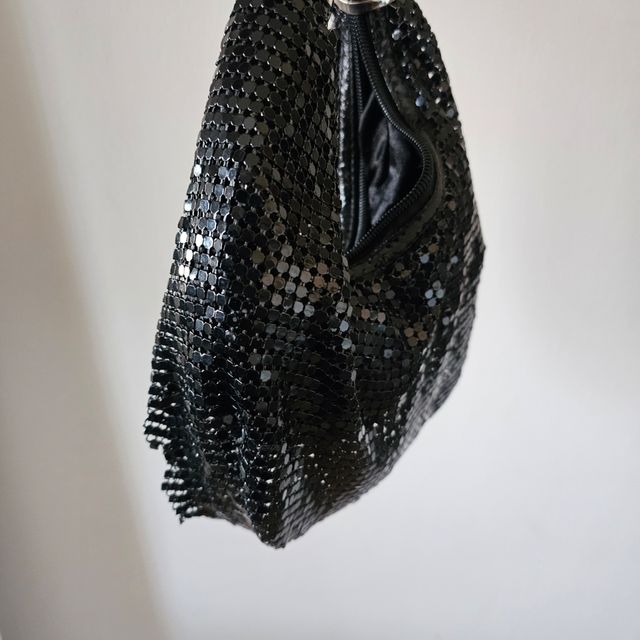 Bolso negro fiesta lentejuelas 